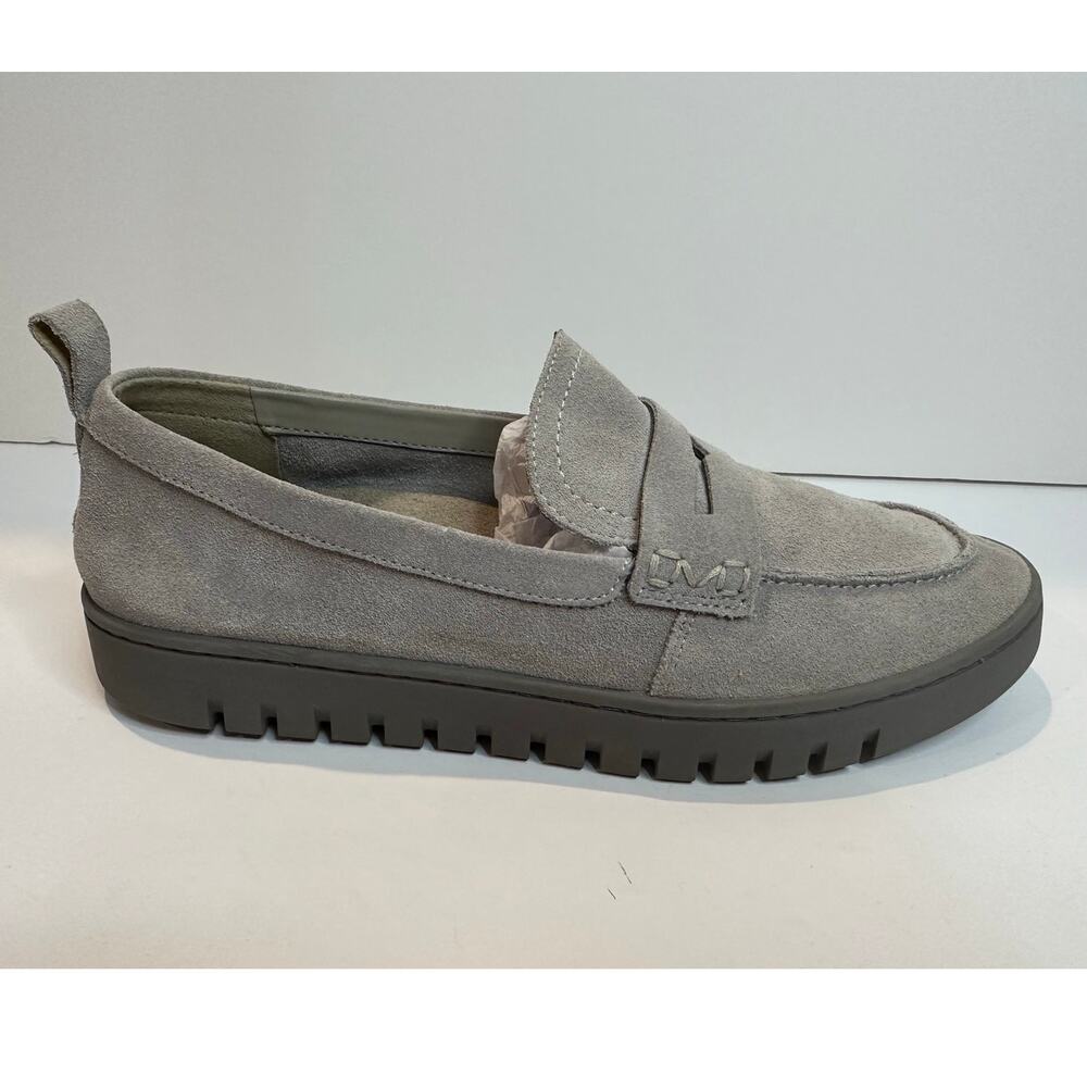 Vionic Uptown Suede Loafers Women’s Size 9 Gray Slip On Comfort Shoes Orthotic - Picture 2 of 9